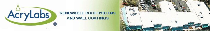 Acrylabs - Renewable Roof Systems and Wall Coating Products